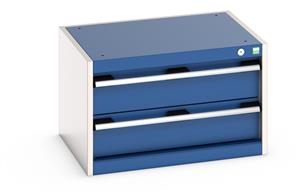 Under bench 2 Drawer Cabinet 650W x 525D x 400mmH 40011037.**
